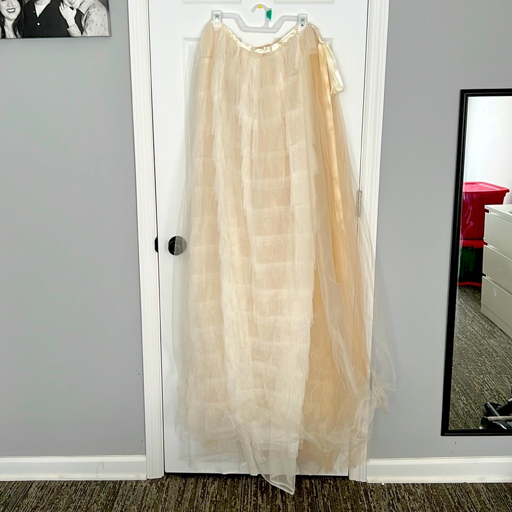 Custom made wrap around tulle skirt (wedding)